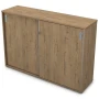 Шкаф для документации 9ШКЗ.015 в отделке Teakwood, 1641х450х1150 мм