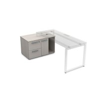 Gloss 9Т.010 (Ivory) Тумба с двумя ящиками и дверкой