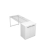 Gloss 9Т.017 (Белый премиум) Тумба распашная