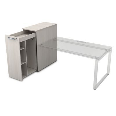 Gloss 9Т.029 (Ivory) Тумба с выкатной секцией высокая