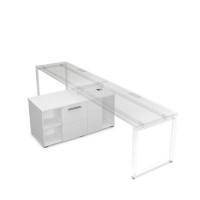 Gloss 9Т.030 (Белый премиум) Тумба двухсторонняя