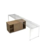 Тумба мобильная 9Т.030 в отделке Teakwood, 1300х600х620 мм