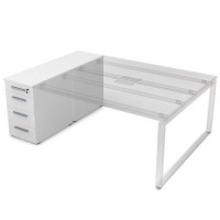 Gloss 9ТП.002.1 (Белый премиум) Тумба с 4-мя ящиками