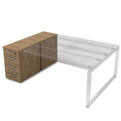 Gloss 9ТП.002.1 (Teakwood) Тумба с 4-мя ящиками