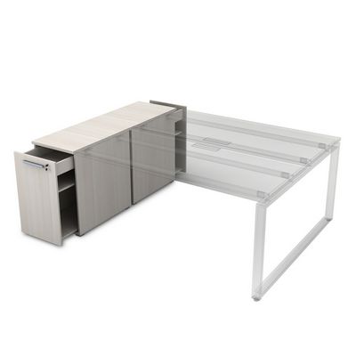 Gloss 9ТП.002.2 (Ivory) Тумба с выкатной секцией