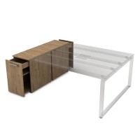 Gloss 9ТП.002.2 (Teakwood) Тумба с выкатной секцией