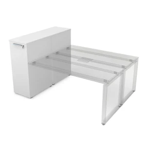 Gloss 9ТП.002.4 (Белый премиум) Тумба с выкатной секцией