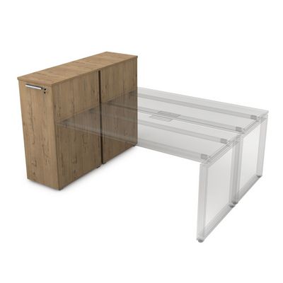 Gloss 9ТП.002.4 (Teakwood) Тумба с выкатной секцией