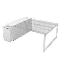 Gloss 9ТП.012.2 (Белый премиум) Тумба с выкатной секцией