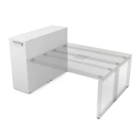 Gloss 9ТП.012.4 (Белый премиум) Тумба с выкатной секцией