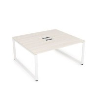 Gloss СБД-О.988 (Ivory/белый) Стол системы БЕНЧ, на 2 рабочих места
