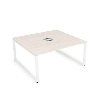 Gloss СБД-О.989 (Ivory/белый) Стол системы БЕНЧ, на 2 рабочих места