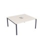 Gloss СБД-П.989 (Ivory/графит) Стол системы БЕНЧ, сдвоенный, на 2 рабочих места