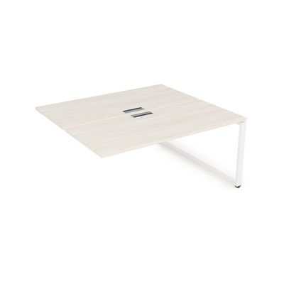 Gloss СБДК-О.989 (Ivory/белый) Стол системы БЕНЧ, на 2 рабочих места, конечный