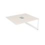 Gloss СБДК-О.989 (Ivory/белый) Стол системы БЕНЧ, на 2 рабочих места, конечный