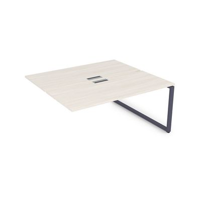 Gloss СБДК-О.989 (Ivory/графит) Стол системы БЕНЧ, на 2 рабочих места, конечный