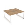 Gloss СБДН-О.989 (Teakwood/белый) Стол системы БЕНЧ, на 2 рабочих места, начальный
