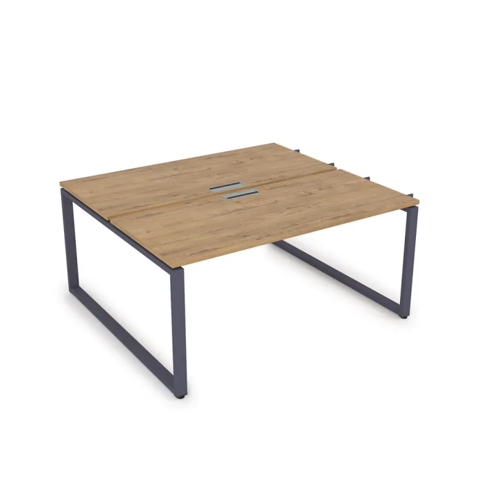 Бенч-стол СБДН-О.988 в отделке Teakwood/Графит, 1200х1635х750 мм