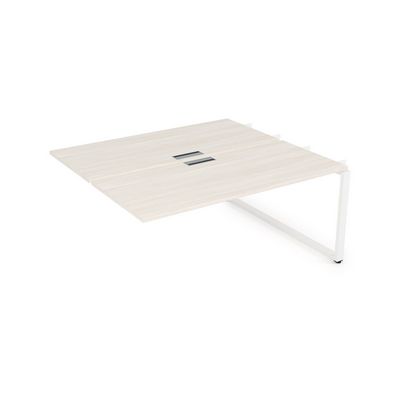 Gloss СБДС-О.984 (Ivory/белый) Стол системы БЕНЧ, на 2 рабочих места, средний