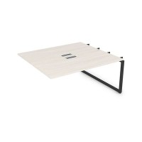 Gloss СБДС-О.988 (Ivory/черный) Стол системы БЕНЧ, на 2 рабочих места, средний