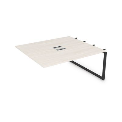 Gloss СБДС-О.989 (Ivory/черный) Стол системы БЕНЧ, на 2 рабочих места, средний