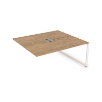Gloss СБДС-О.988 (Teakwood/белый) Стол системы БЕНЧ, на 2 рабочих места, средний