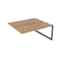 Gloss СБДС-О.988 (Teakwood/графит) Стол системы БЕНЧ, на 2 рабочих места, средний