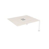 Gloss СБДС-П.988 (Ivory/белый) Стол системы БЕНЧ, на 2 рабочих места, средний