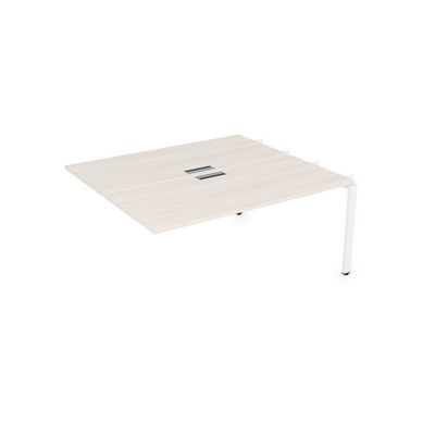 Gloss СБДС-П.989 (Ivory/белый) Стол системы БЕНЧ, на 2 рабочих места, средний