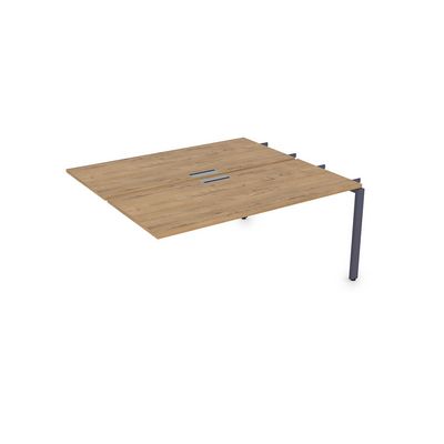 Gloss СБДС-П.988 (Teakwood/графит) Стол системы БЕНЧ, на 2 рабочих места, средний