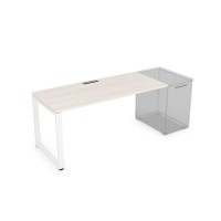 Gloss СДТ-О.974 (Ivory/белый) Стол рабочий прямолинейный, приставной