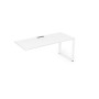 Gloss СЛК-О.979 (Белый премиум/белый) Стол системы БЕНЧ линейный, конечный