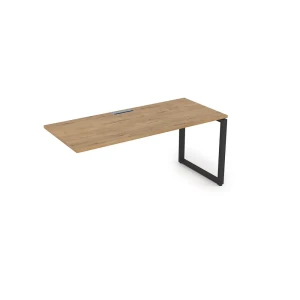 Gloss СЛК-О.974 (Teakwood/черный) Стол системы БЕНЧ линейный, конечный