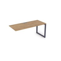 Gloss СЛК-О.984 (Teakwood/графит) Стол системы БЕНЧ линейный, конечный