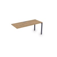 Gloss СЛК-П.984 (Teakwood/графит) Стол системы БЕНЧ линейный, конечный