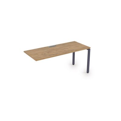 Gloss СЛК-П.984 (Teakwood/графит) Стол системы БЕНЧ линейный, конечный