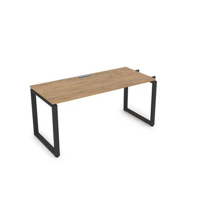 Gloss СЛН-О.988 (Teakwood/черный) Стол системы БЕНЧ линейный, начальный