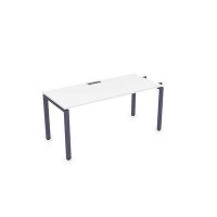 Gloss СЛН-П.974 (Белый премиум/графит) Стол системы БЕНЧ линейный, начальный