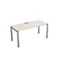 Gloss СЛН-П.974 (Ivory/алюминий матовый) Стол системы БЕНЧ линейный, начальный