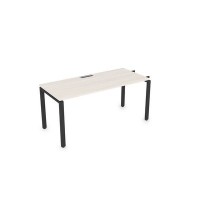 Gloss СЛН-П.974 (Ivory/черный) Стол системы БЕНЧ линейный, начальный