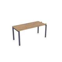 Gloss СЛН-П.974 (Teakwood/графит) Стол системы БЕНЧ линейный, начальный