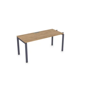 Gloss СЛН-П.978 (Teakwood/графит) Стол системы БЕНЧ линейный, начальный