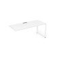 Gloss СЛС-О.989 (Белый премиум/белый) Стол системы БЕНЧ линейный, средний