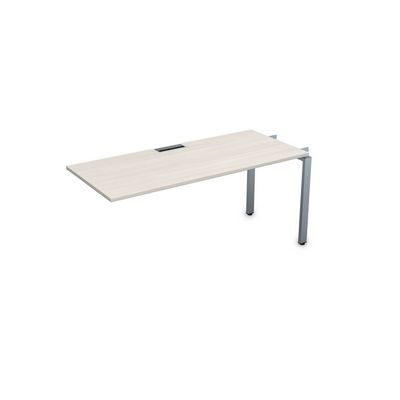 Gloss СЛС-П.974 (Ivory/алюминий матовый) Стол системы БЕНЧ линейный, средний