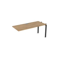 Gloss СЛС-П.989 (Teakwood/черный) Стол системы БЕНЧ линейный, средний