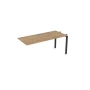 Стол системы Бенч СЛС-П.984 в отделке Teakwood/Черный, 1600х800х750 мм