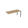 Стол системы Бенч СЛС-П.988 в отделке Teakwood/Графит, 1200х800х750 мм