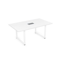 Gloss СПГ-О.938 (Белый премиум/белый) Стол переговорный