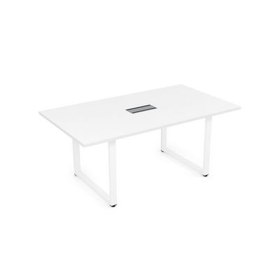 Gloss СПГ-О.938 (Белый премиум/белый) Стол переговорный