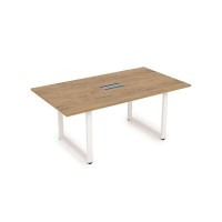 Gloss СПГ-О.938 (Teakwood/белый) Стол переговорный